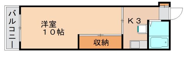 千代県庁口駅 徒歩4分 2階の物件間取画像